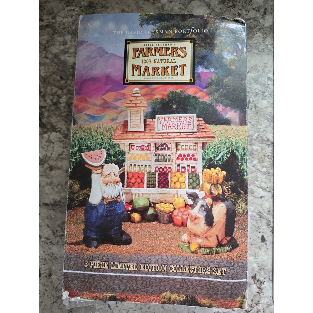 David Frykman"Farmers Market"1996 Limited Edition Original Box Shows Ware Signed